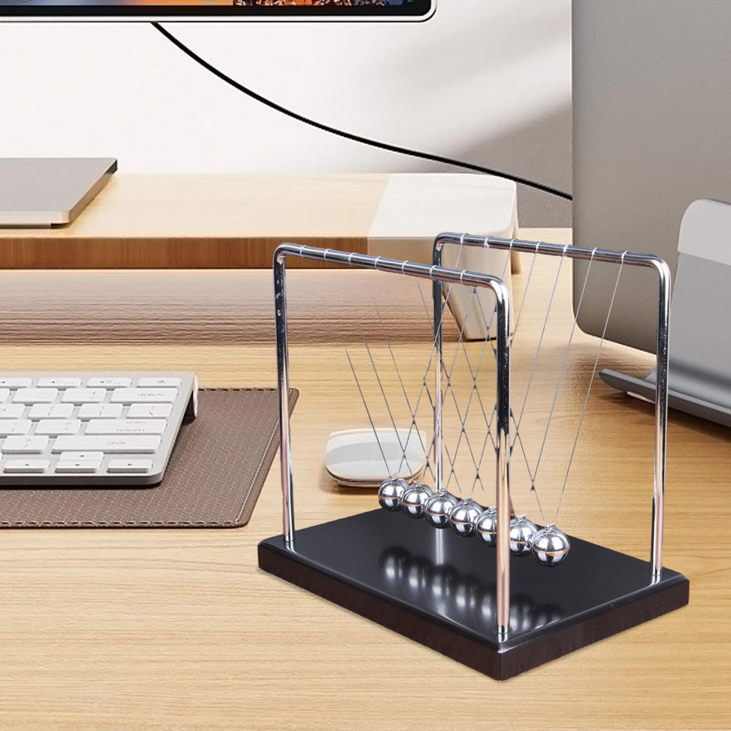 Newton Cradle Pendulum Decoration with 7 Balance Balls L2763